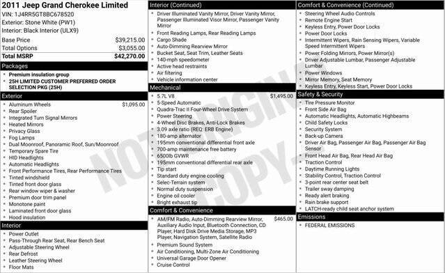 2011 Jeep Grand Cherokee Limited