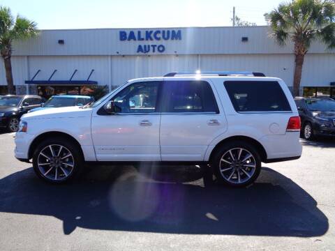 2017 Lincoln Navigator for sale at BALKCUM AUTO INC in Wilmington NC