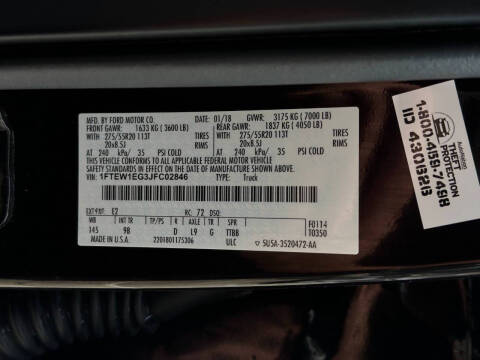 2018 Ford F-150 Platinum