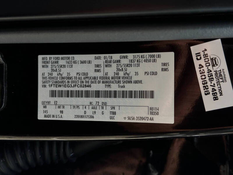 2018 Ford F-150 Platinum