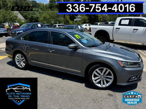 2017 Volkswagen Passat for sale at Auto Network of the Triad in Walkertown NC