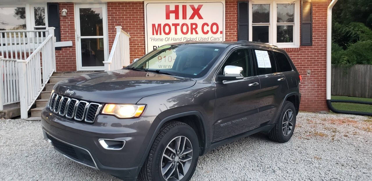 2017 Jeep Grand Cherokee for sale at Hix Motor Co in Jacksonville, NC