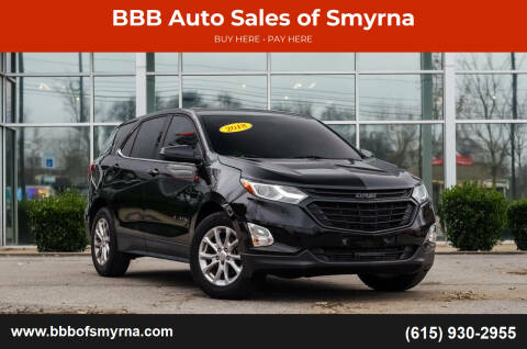 2018 Chevrolet Equinox for sale at BBB Auto Sales of Smyrna in Smyrna TN