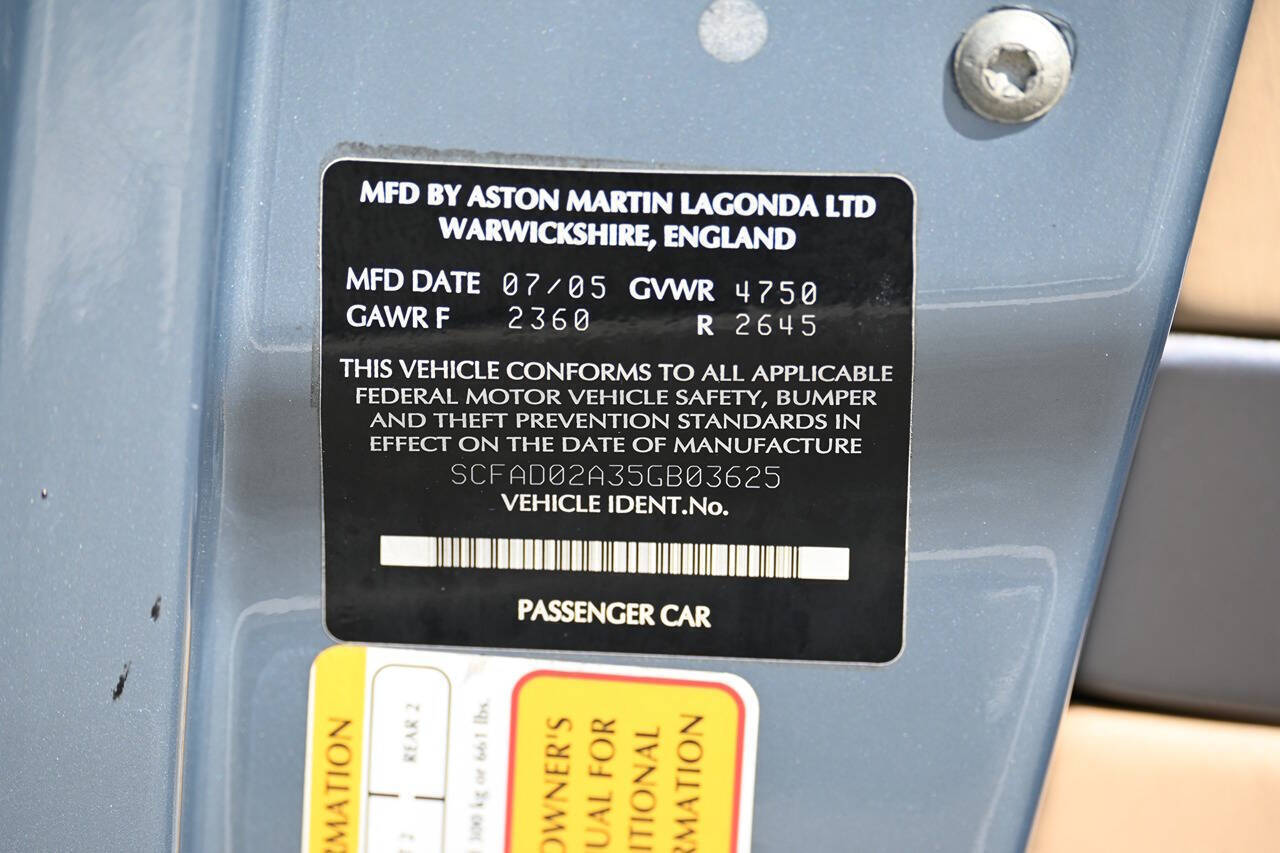 2005 Aston Martin DB9 44