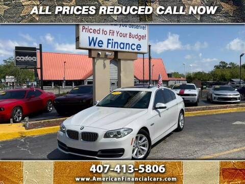 2014 BMW 5 Series for sale at American Financial Cars in Orlando FL