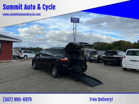 2018 Toyota Sienna for sale at Summit Auto & Cycle in Zumbrota MN