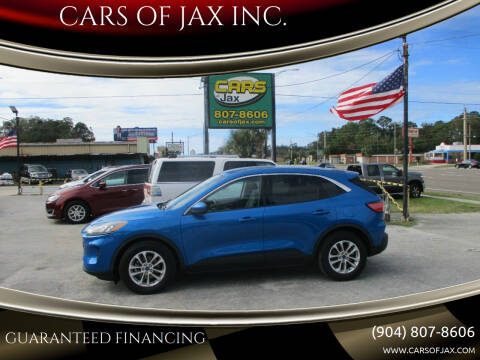 2020 Ford Escape for sale at CARS OF JAX INC. in Jacksonville FL