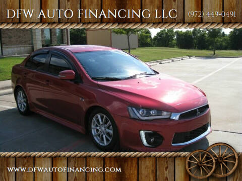 2016 Mitsubishi Lancer for sale at DFW AUTO FINANCING LLC in Dallas TX