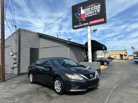 2017 Nissan Altima for sale at Texas Giants Automotive in Mansfield TX
