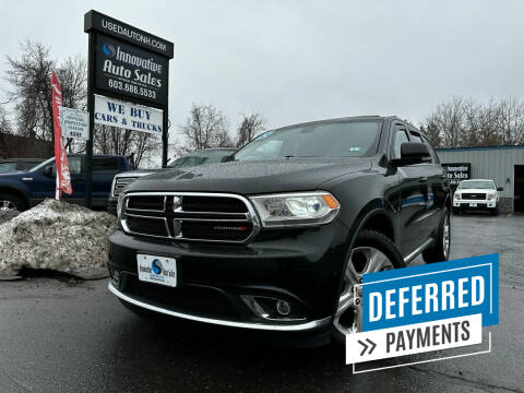 2015 Dodge Durango for sale at Innovative Auto Sales in Hooksett NH