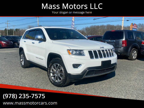 2014 Jeep Grand Cherokee for sale at Mass Motors LLC in Worcester MA