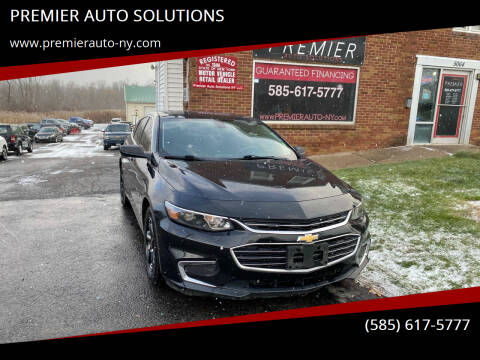 2017 Chevrolet Malibu for sale at PREMIER AUTO SOLUTIONS in Spencerport NY