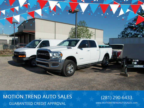 2019 RAM 2500 for sale at MOTION TREND AUTO SALES in Tomball TX