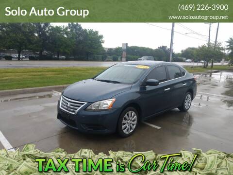 2015 Nissan Sentra for sale at SOLOAUTOGROUP in Mckinney TX
