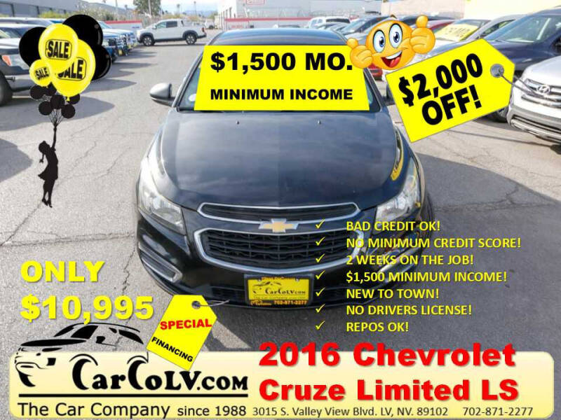 2016 Chevrolet Cruze Limited for sale at The Car Company in Las Vegas NV