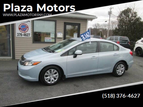 2012 Honda Civic for sale at Plaza Motors in Rensselaer NY