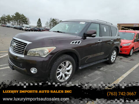 2012 Infiniti QX56 for sale at LUXURY IMPORTS AUTO SALES INC in North Branch MN