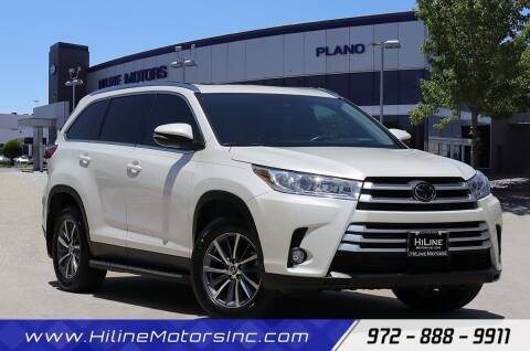 2019 Toyota Highlander for sale at HILINE MOTORS in Plano TX