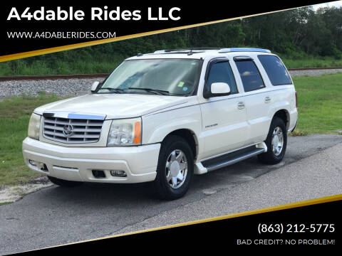 2004 Cadillac Escalade for sale at A4dable Rides LLC in Haines City FL