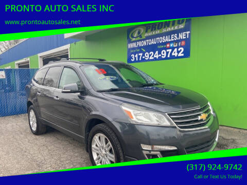 2013 Chevrolet Traverse for sale at PRONTO AUTO SALES INC in Indianapolis IN