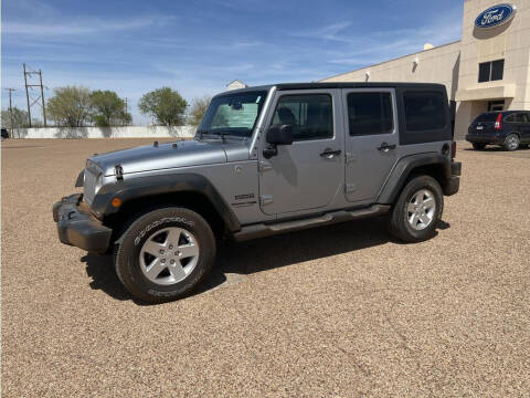 2018 Jeep Wrangler JK Unlimited for sale at STANLEY FORD ANDREWS in Andrews TX