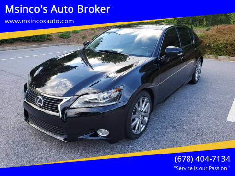 Lexus Gs 350 For Sale In Snellville Ga Msinco S Auto Broker