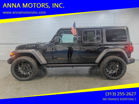 2021 Jeep Wrangler Unlimited for sale at ANNA MOTORS, INC. in Detroit MI