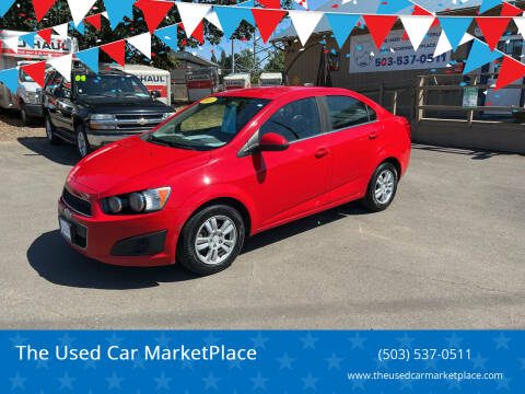 Chevrolet Sonic For Sale in Newberg OR The Used Car MarketPlace