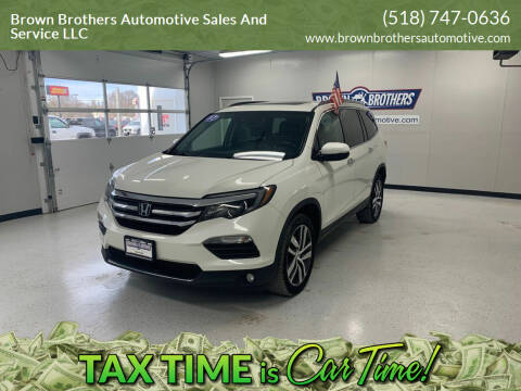 2017 Honda Pilot for sale at Brown Brothers Automotive Sales And Service LLC in Hudson Falls NY
