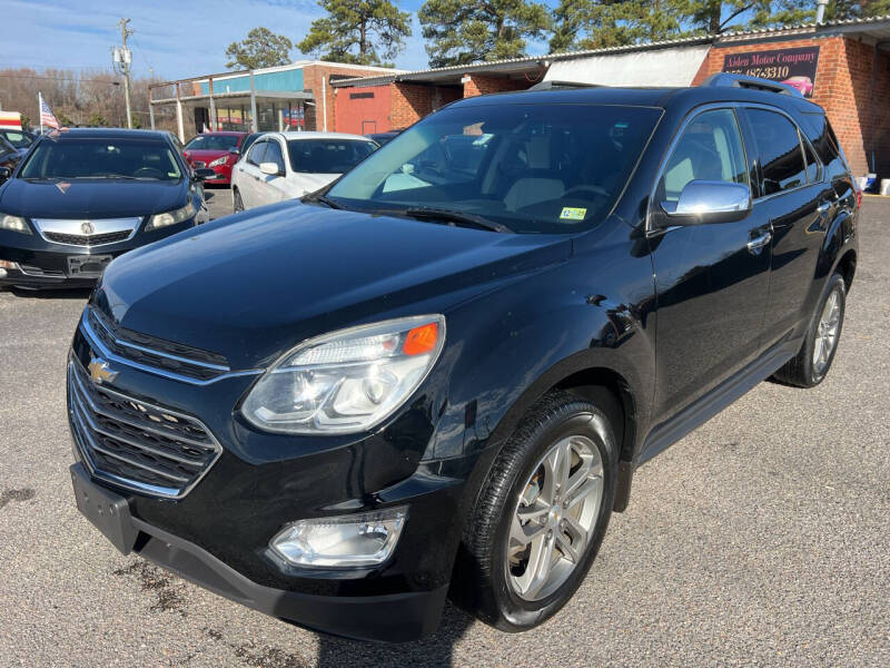 2016 Chevrolet Equinox for sale at Aiden Motor Company in Portsmouth VA