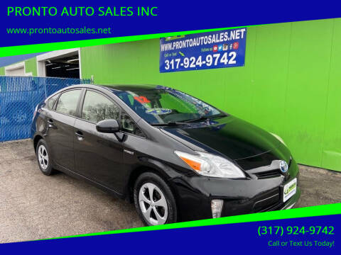 2012 Toyota Prius for sale at PRONTO AUTO SALES INC in Indianapolis IN