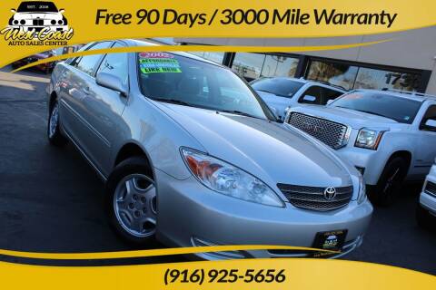 2002 Toyota Camry for sale at West Coast Auto Sales Center in Sacramento CA