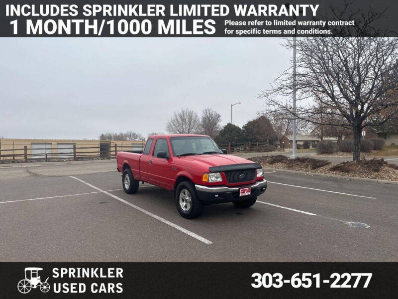 2003 Ford Ranger for sale at Sprinkler Used Cars in Longmont CO