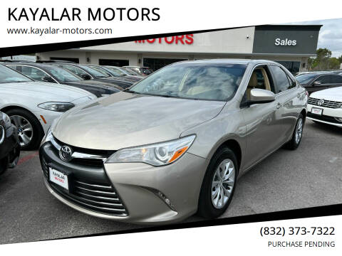 2015 Toyota Camry for sale at KAYALAR MOTORS SUPPORT CENTER in Houston TX