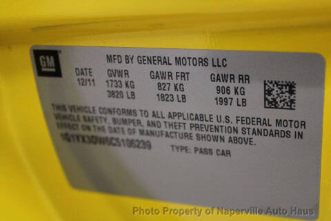 2012 Chevrolet Corvette Z16 Grand Sport