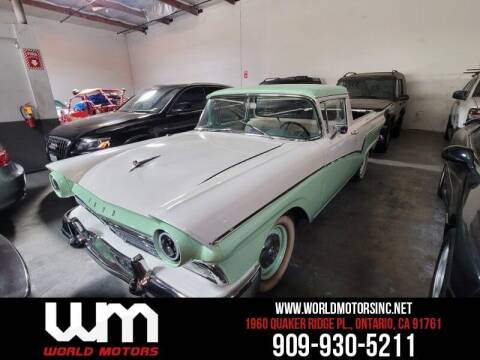 1957 Ford Ranchero for sale at World Motors INC in Ontario CA