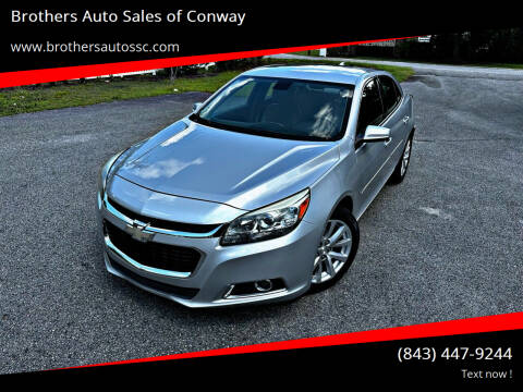 2015 Chevrolet Malibu for sale at Brothers Auto Sales of Conway in Conway SC