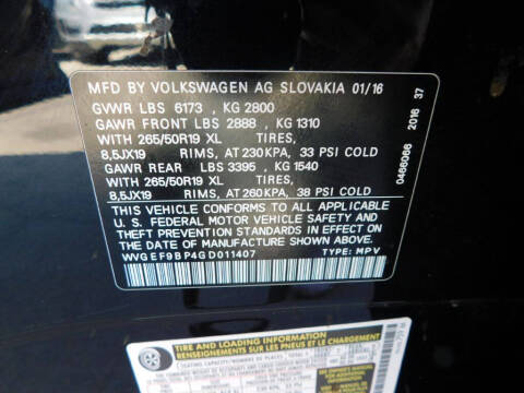 2016 Volkswagen Touareg