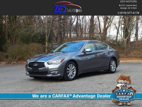 2015 Infiniti Q50 for sale at Zed Motors in Raleigh NC