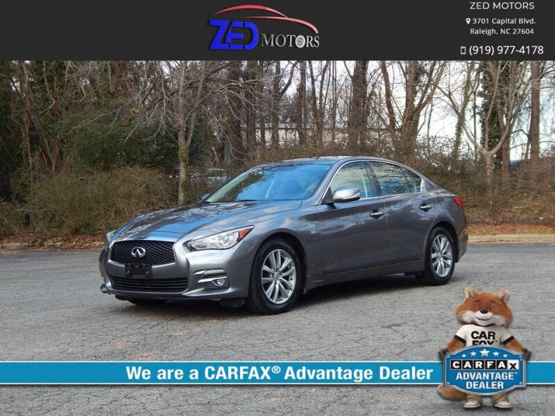 2015 Infiniti Q50 for sale at Zed Motors in Raleigh NC