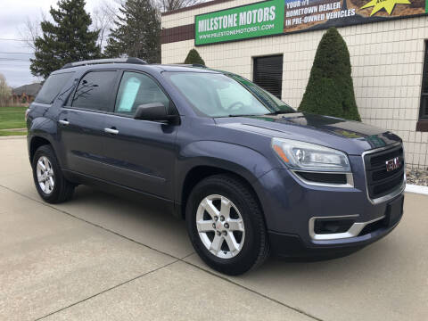 2013 GMC Acadia for sale at MILESTONE MOTORS in Chesterfield MI