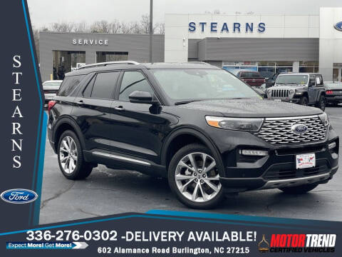 2021 Ford Explorer for sale at Stearns Ford in Burlington NC