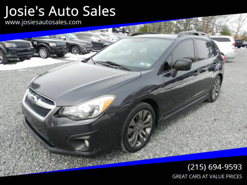 2013 Subaru Impreza for sale at Josie's Auto Sales in Gilbertsville PA