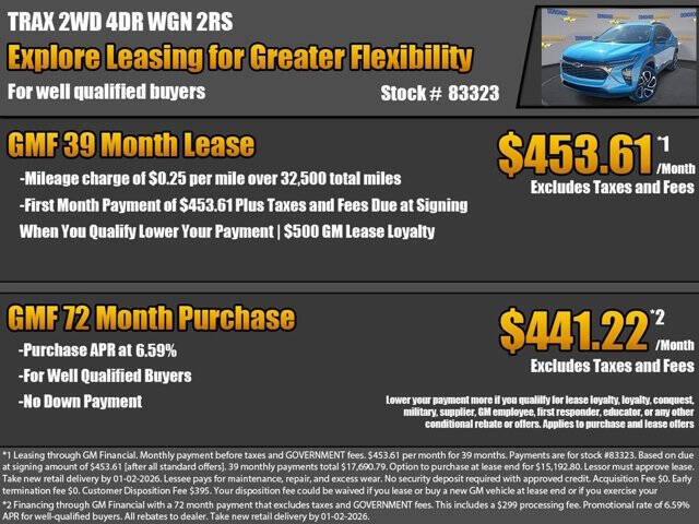 2026 Chevrolet Trax RS