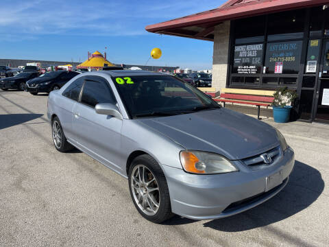 2002 Honda Civic for sale at Any Cars Inc in Grand Prairie TX