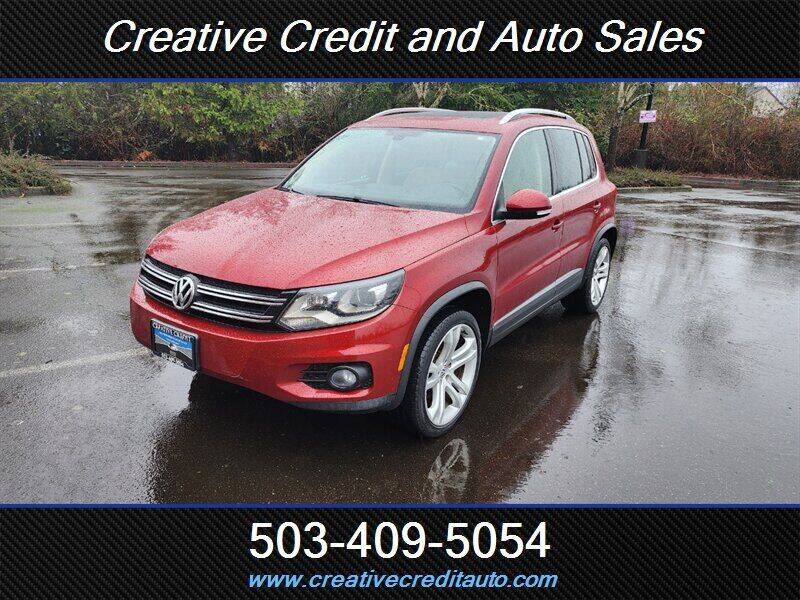 2012 Volkswagen Tiguan for sale at Creative Credit & Auto Sales in Salem OR