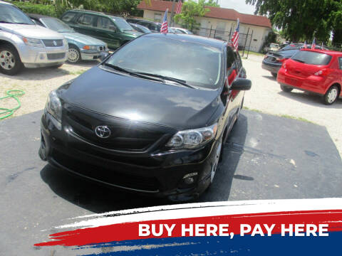 2012 Toyota Corolla for sale at K & V AUTO SALES LLC in Hollywood FL