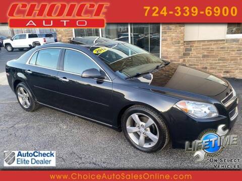 2012 Chevrolet Malibu for sale at CHOICE AUTO SALES in Murrysville PA