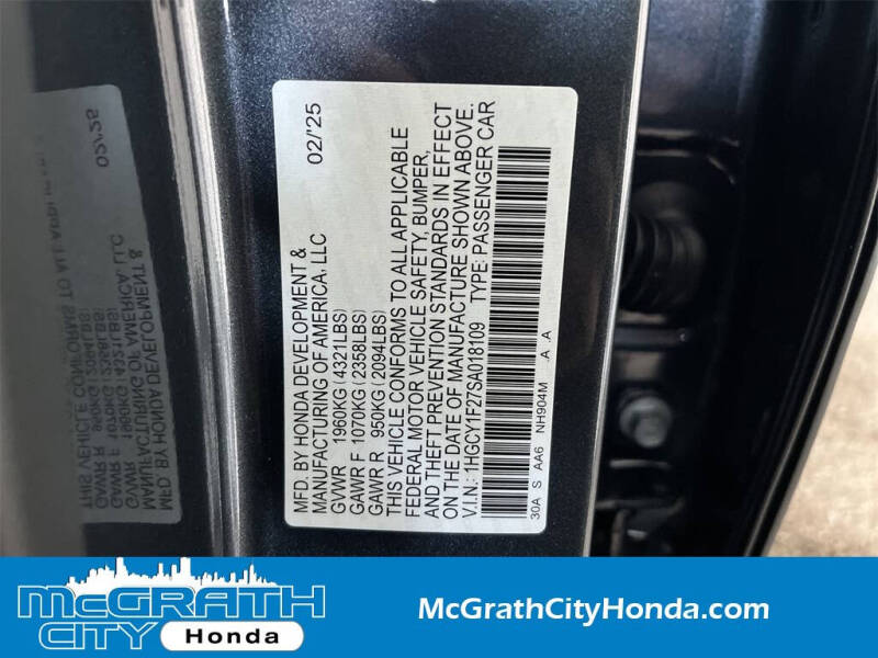 2025 Honda Accord LX