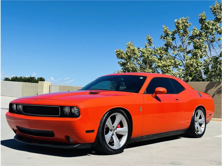 Orange 2009 Dodge Challenger SRT8 SRT8 2dr Coupe 1